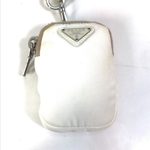 PRADA White Triangle Shoulder Bag - Picture 6 of 16